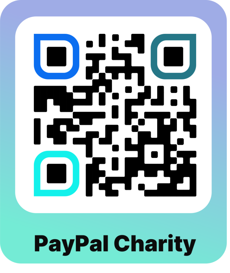 QR code for PayPal Charity 